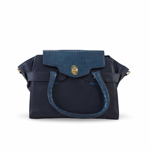 Blue Formal Hand Bag P54356