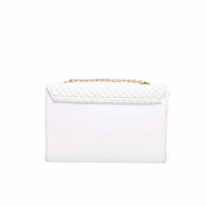 White Formal Shoulder Bag P54541