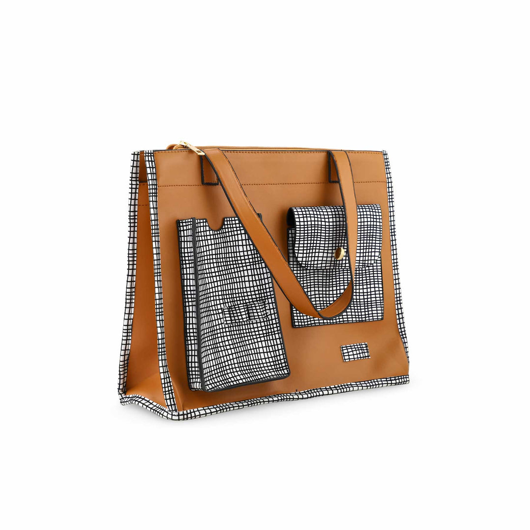 Mustard Formal Hand Bag P54562