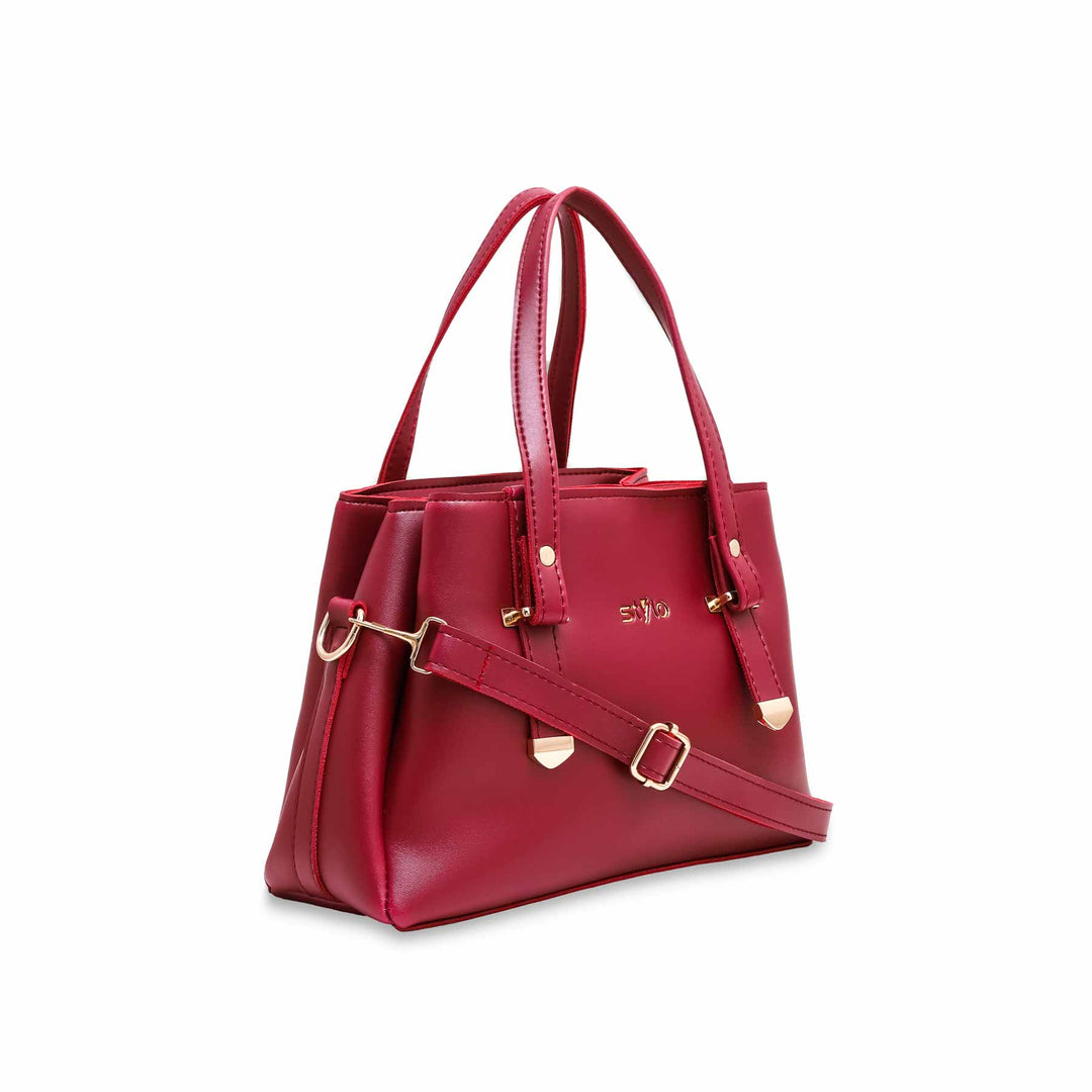 Maroon Formal Hand Bag P55380