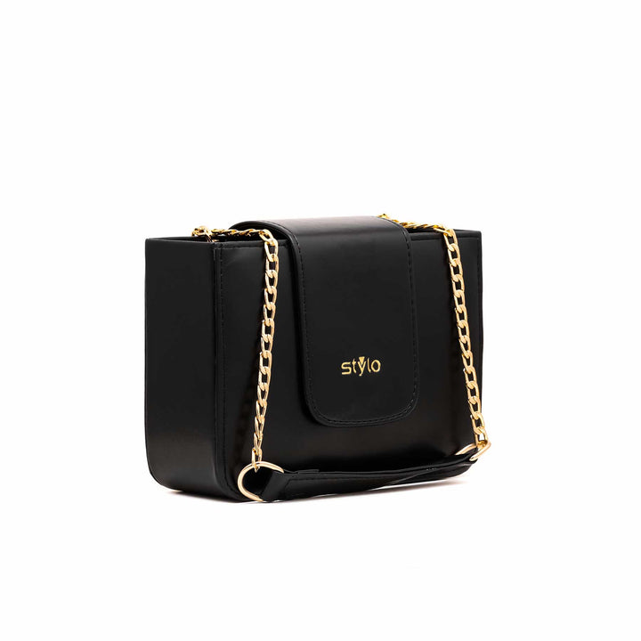 Black Casual Cross Body Bag P55383