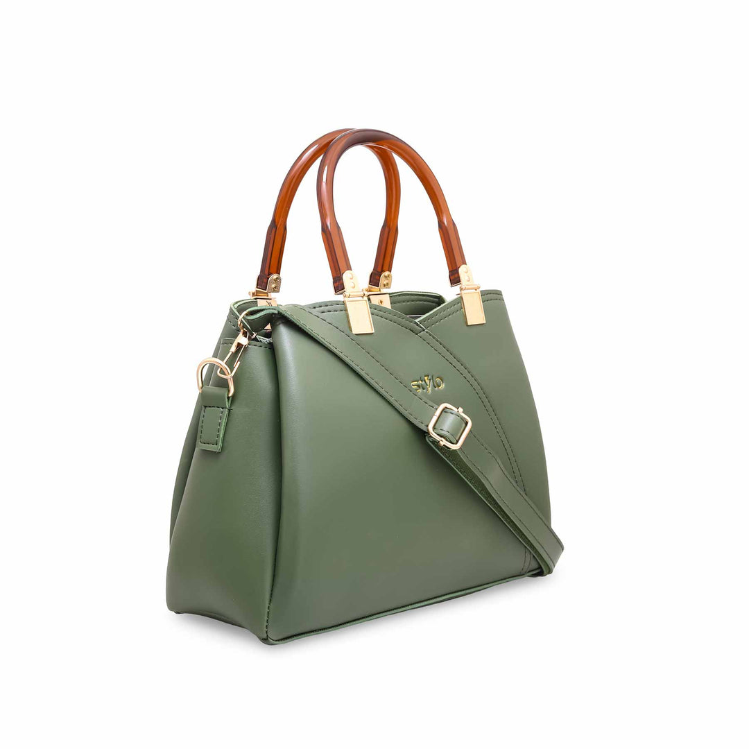 Green Formal Hand Bag P55468