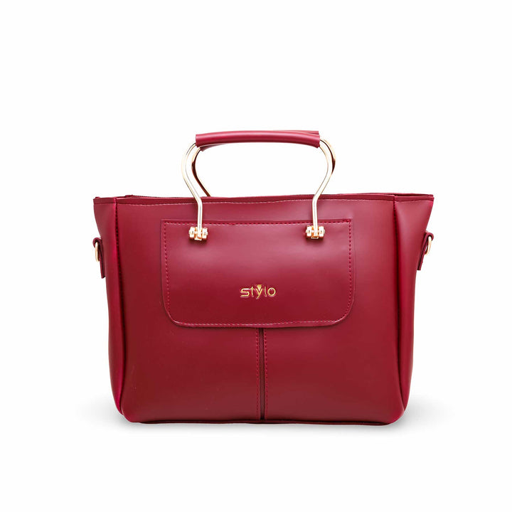 Maroon Formal Hand Bag P55475