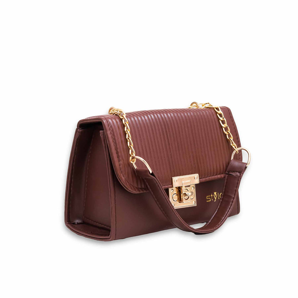 Brown Casual Shoulder Bag P55481