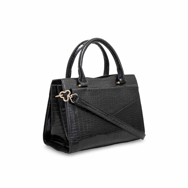 Black Formal Hand Bag P55528