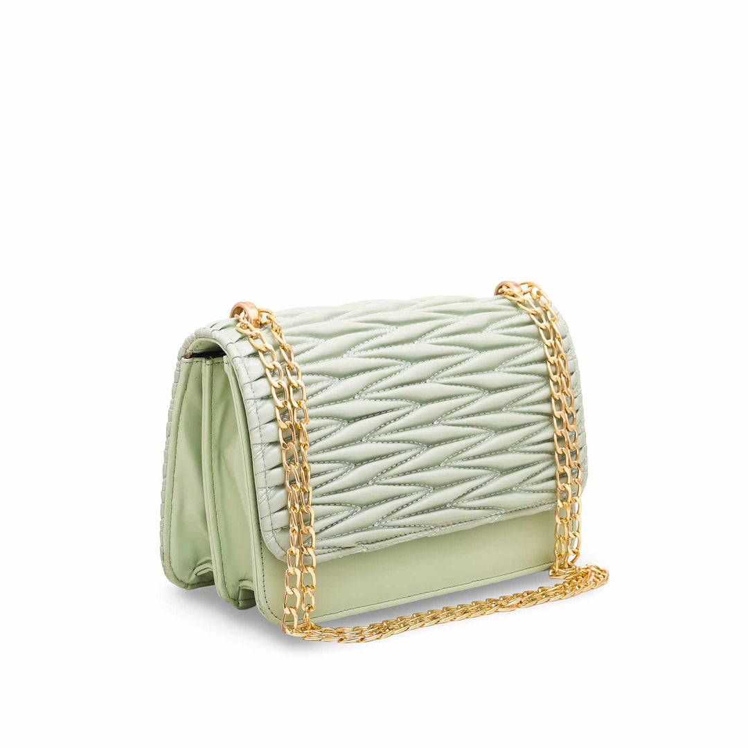 Green Formal Hand Bag P55568