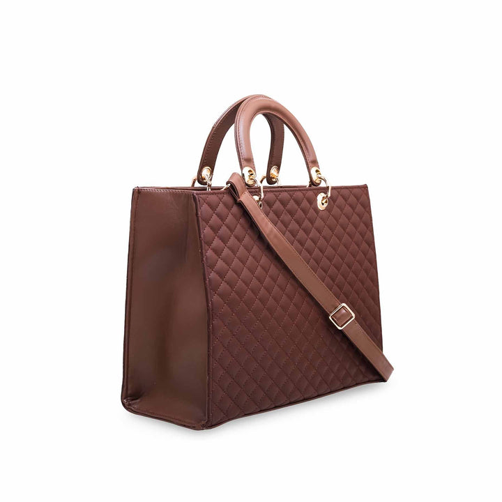 Brown Formal Hand Bag P55573