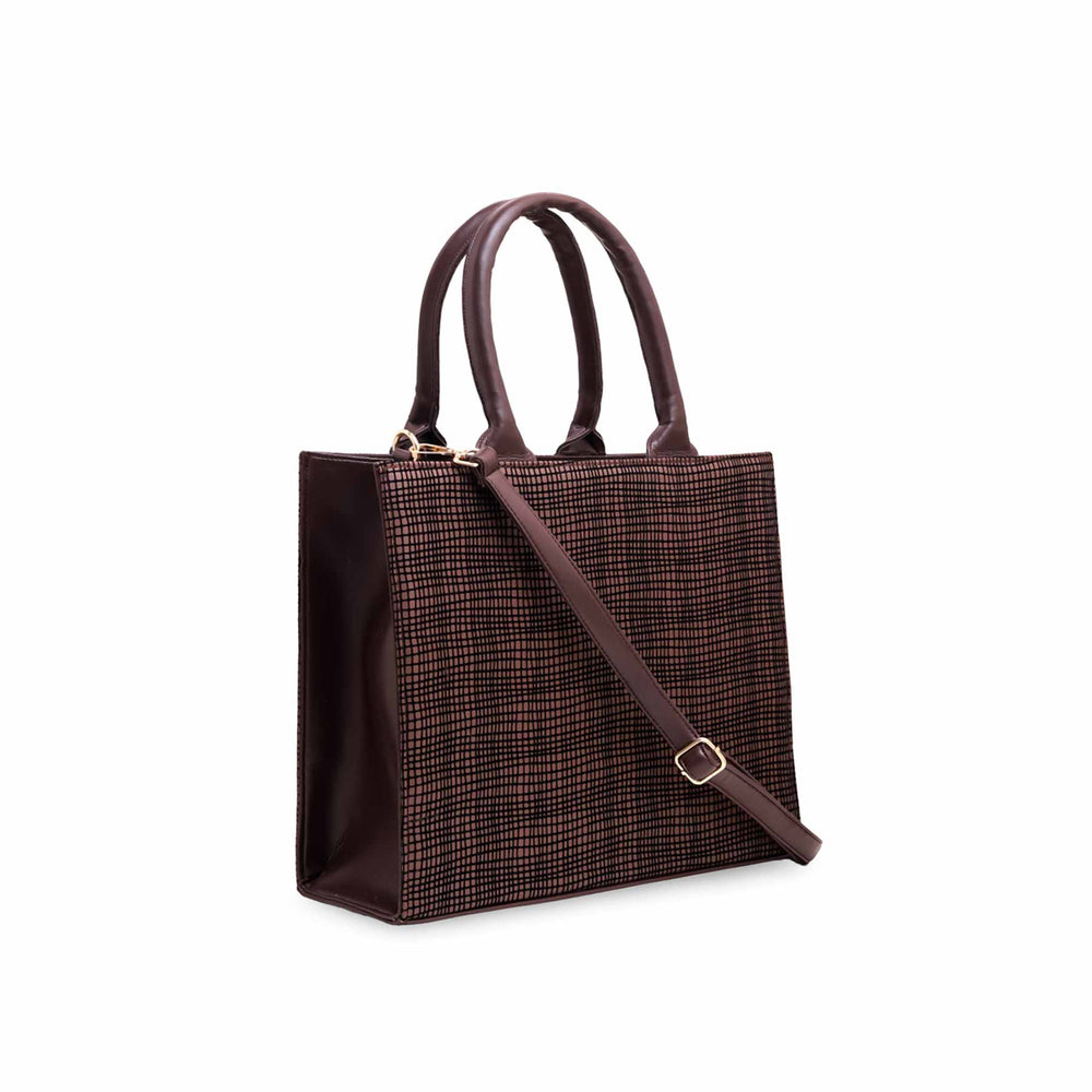 Brown Formal Hand Bag P55574