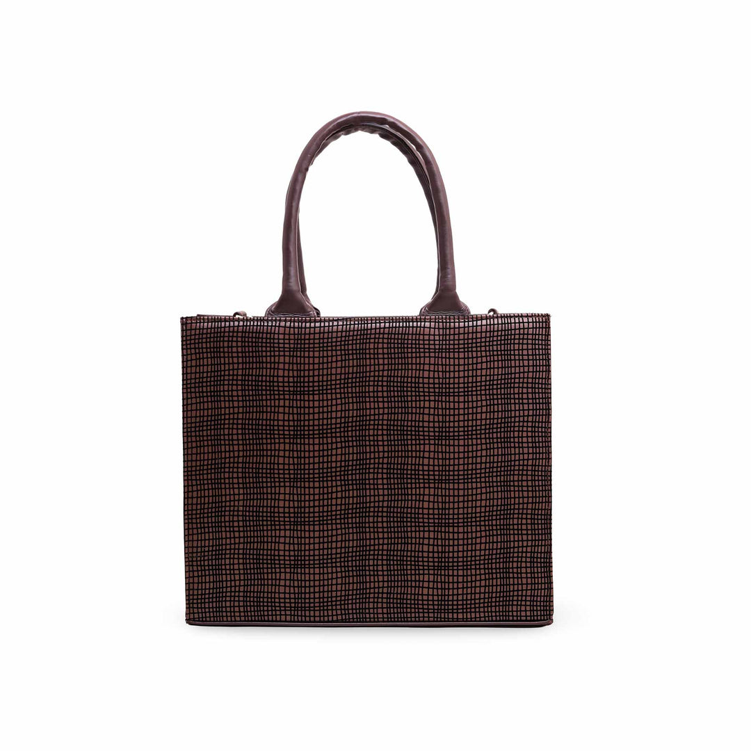 Brown Formal Hand Bag P55574