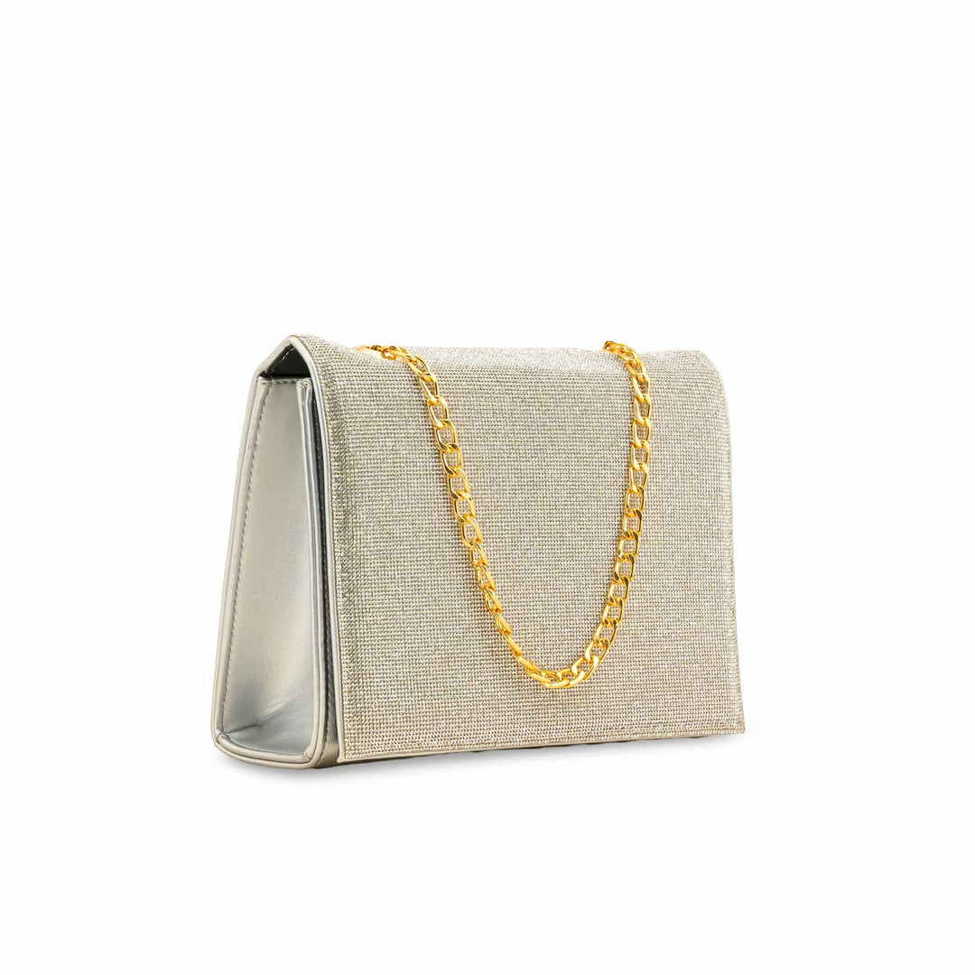 Silver Fancy Shoulder Bag P55613