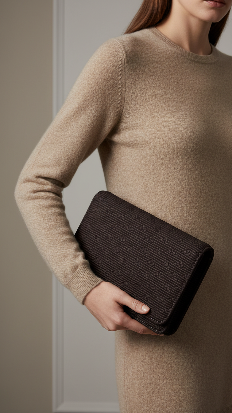 Brown Fancy Shoulder Bag For Ladies P55617