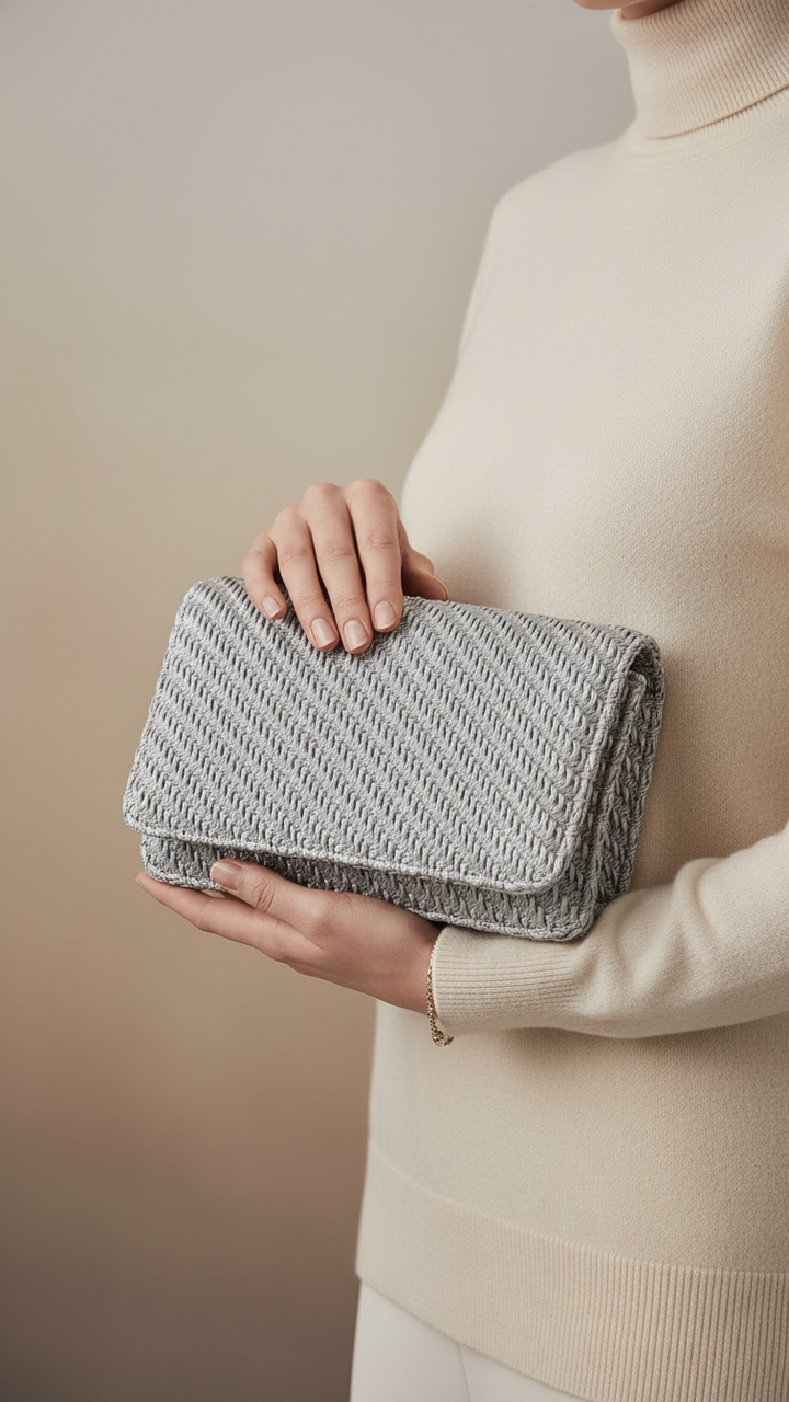 Silver Fancy Shoulder Bag P55617