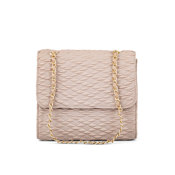 Beige Formal Shoulder Bag P55621