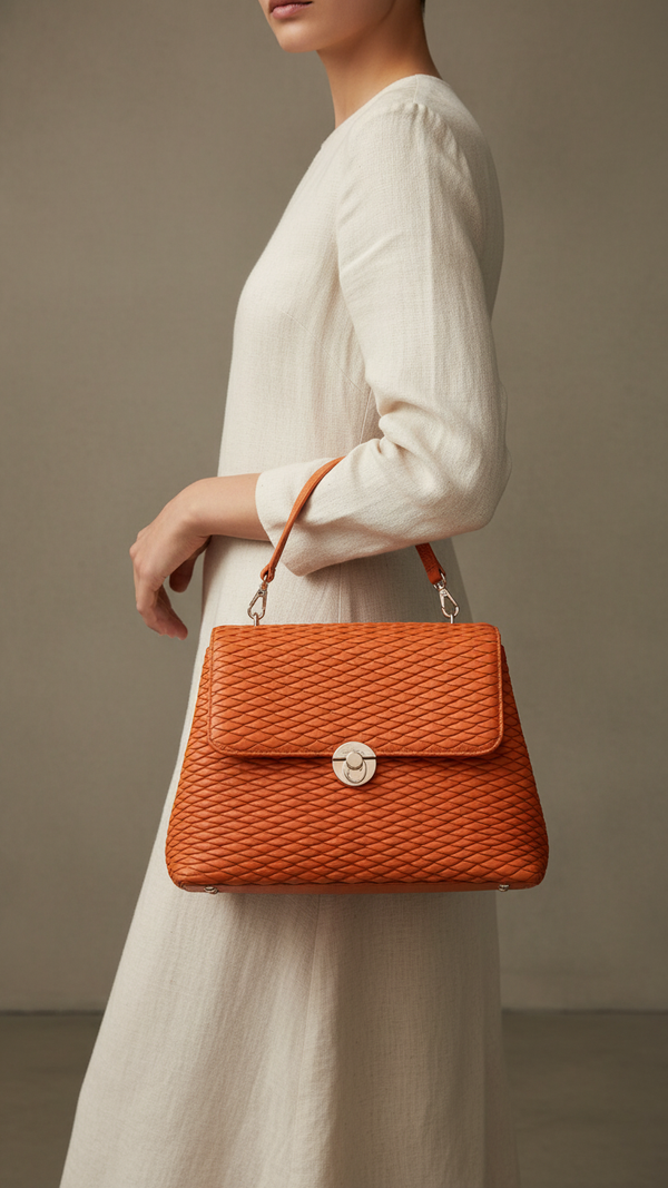 Orange Casual Hand Bag P55633