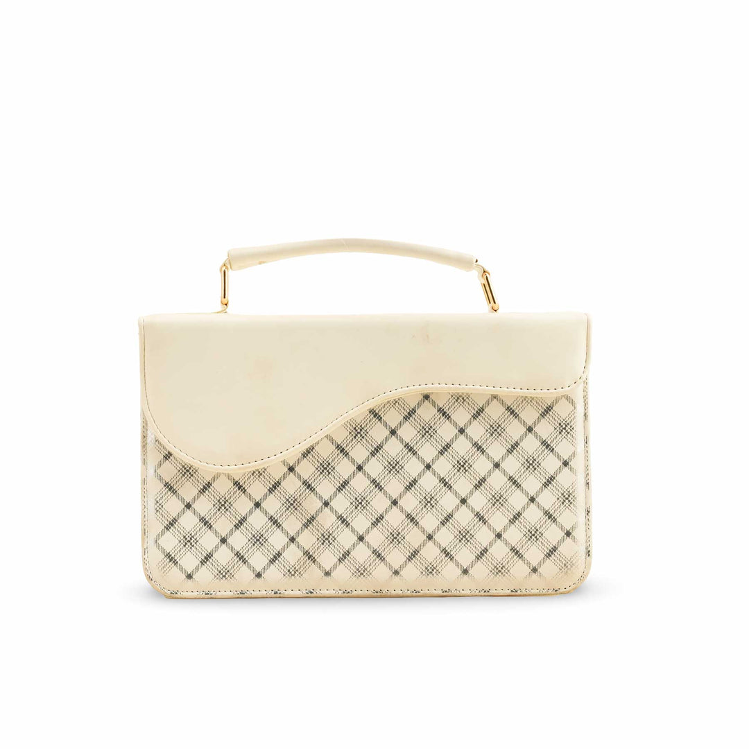 White Formal Shoulder Bag P55643