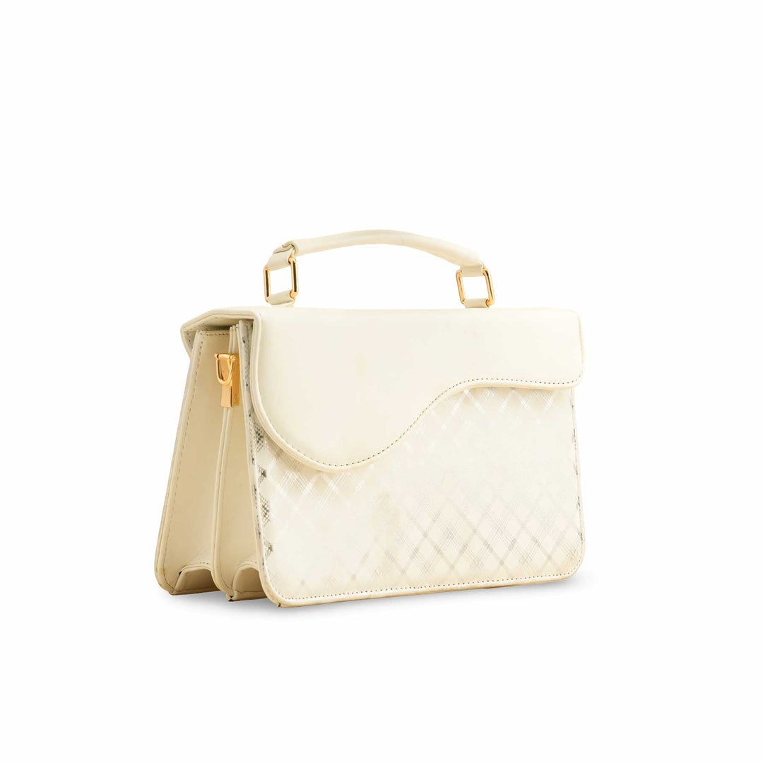 White Formal Shoulder Bag P55643