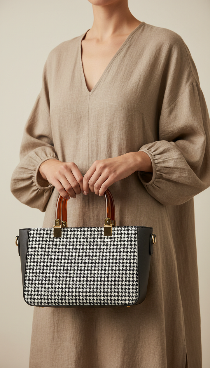 Black Formal Hand Bag P55647