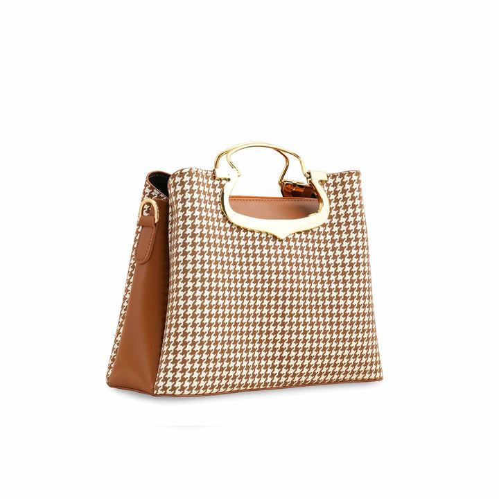 Brown Formal Hand Bag P55649