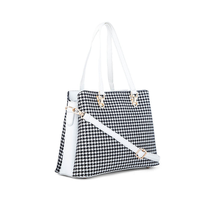 White Formal Hand Bag P55651