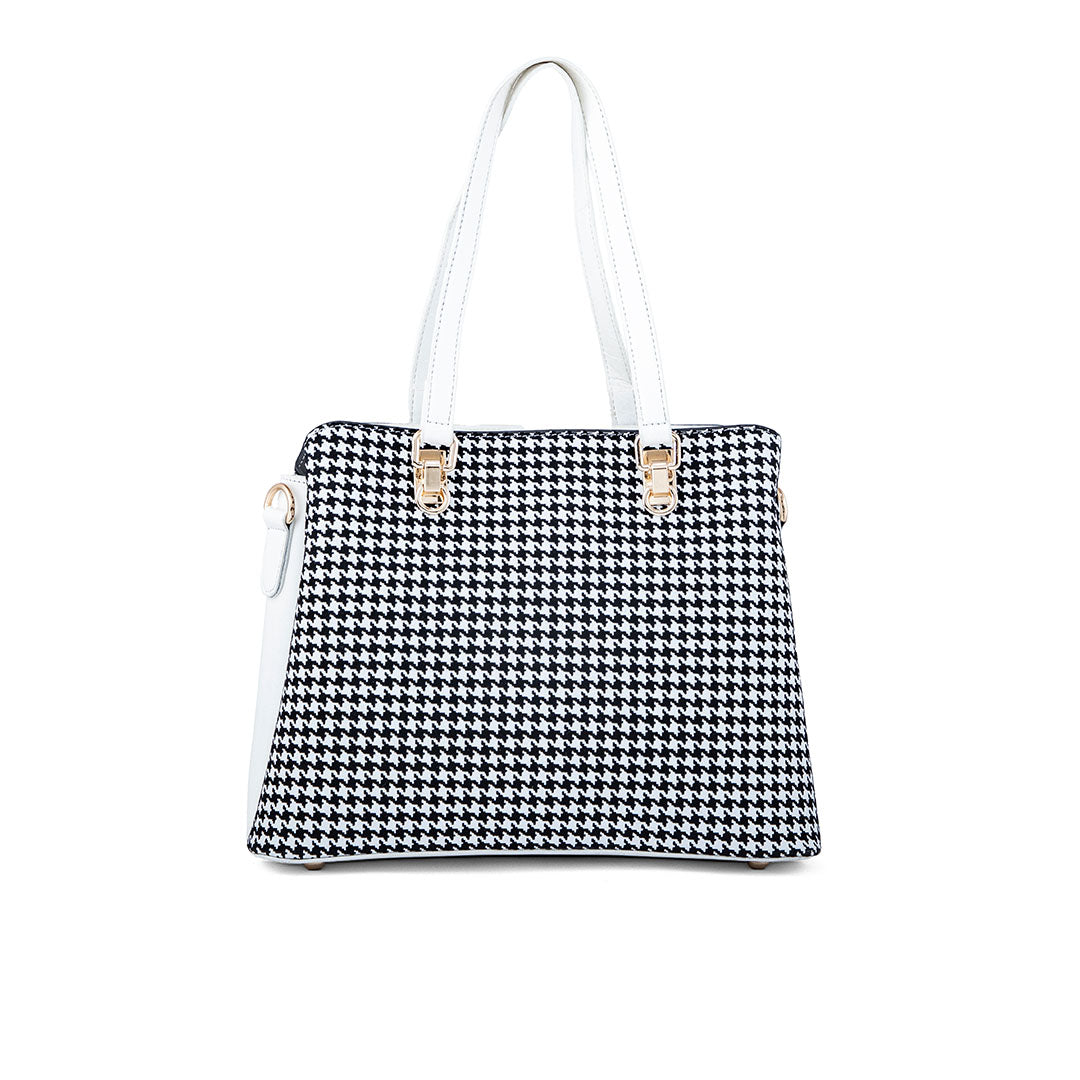 White Formal Hand Bag P55651