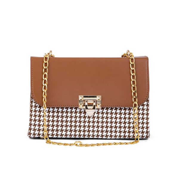 Brown Formal Shoulder Bag P55655