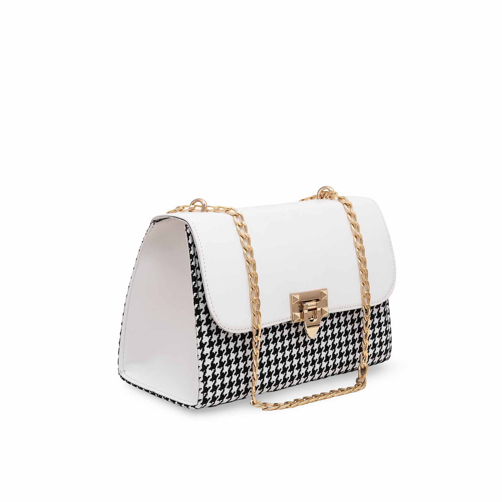 White Formal Shoulder Bag P55655