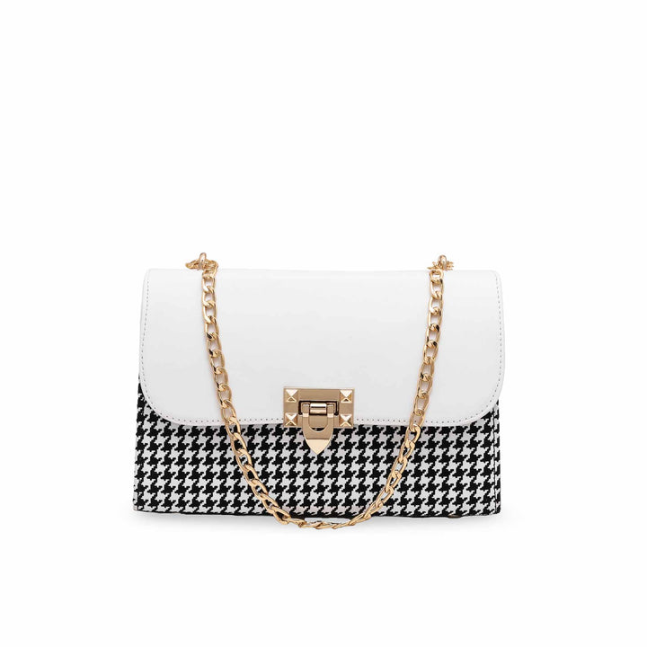 White Formal Shoulder Bag P55655