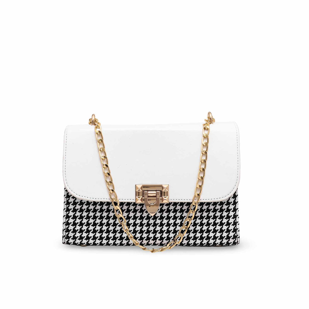 White Formal Shoulder Bag P55656