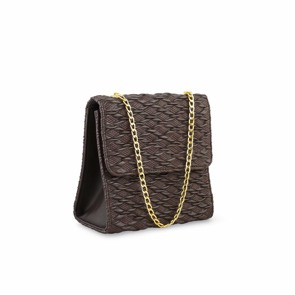 Coffee Casual Shoulder Bag For Women P55658