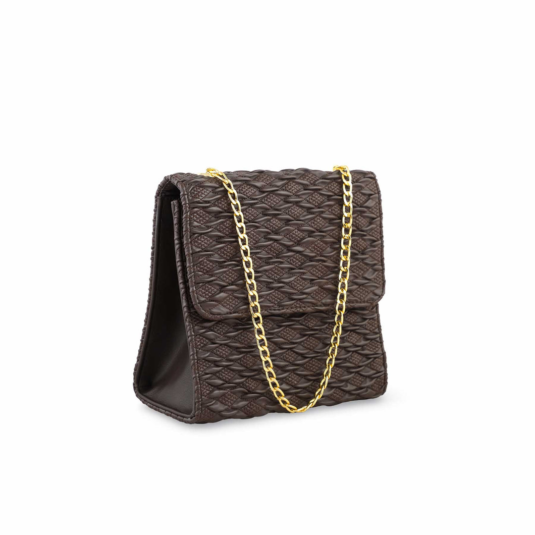 Coffee Casual Shoulder Bag For Women P55658