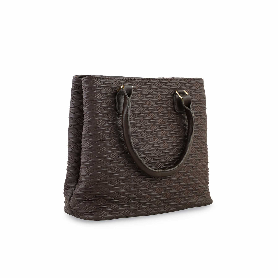 Brown Formal Hand Bag P55664