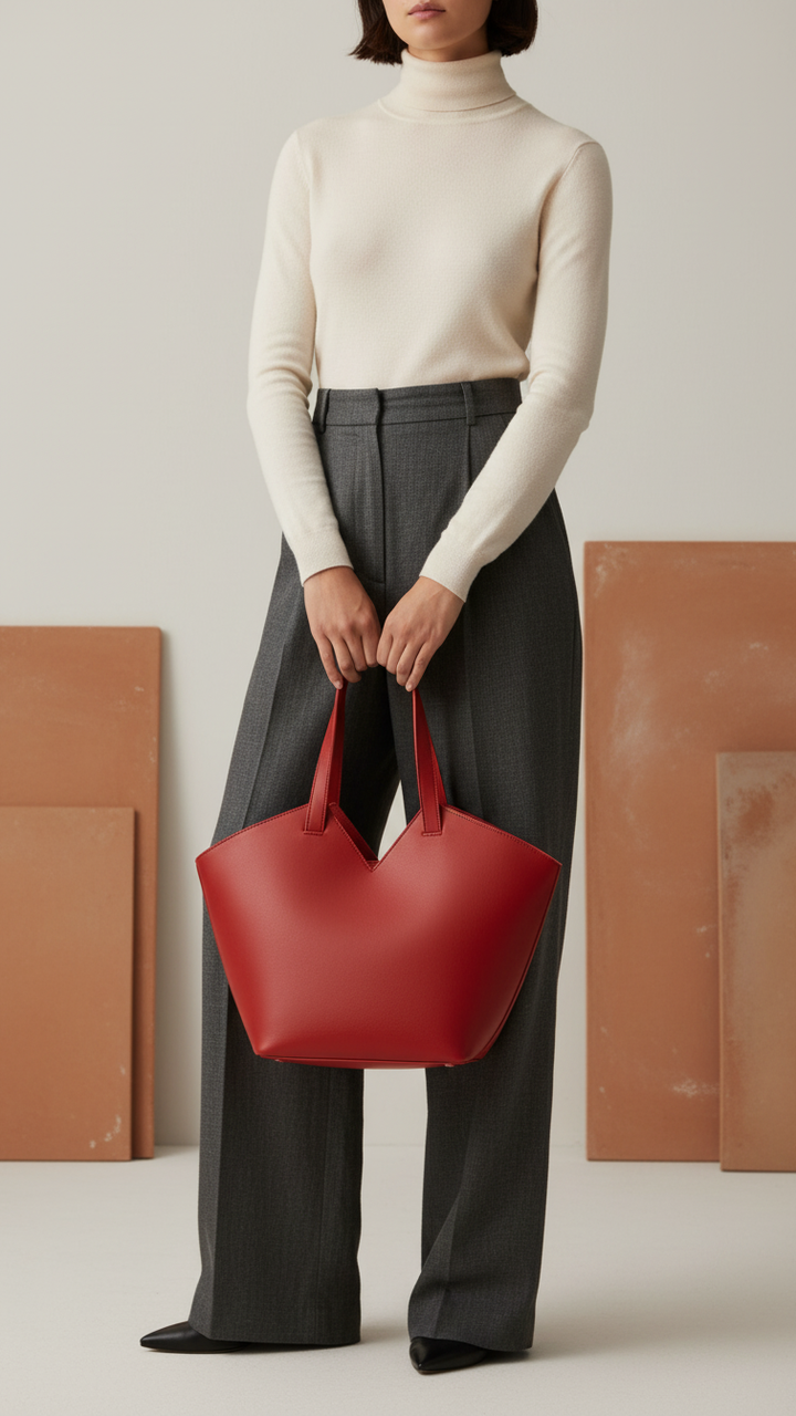 Maroon Women Formal Shoulder Bag P55669