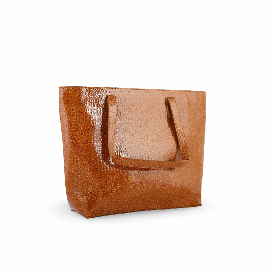 Brown Formal Shoulder Bag For Ladies P55672