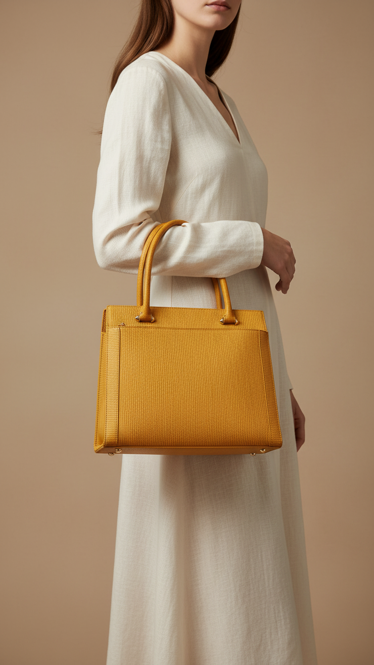 Yellow Women Formal Shoulder Bag P55681