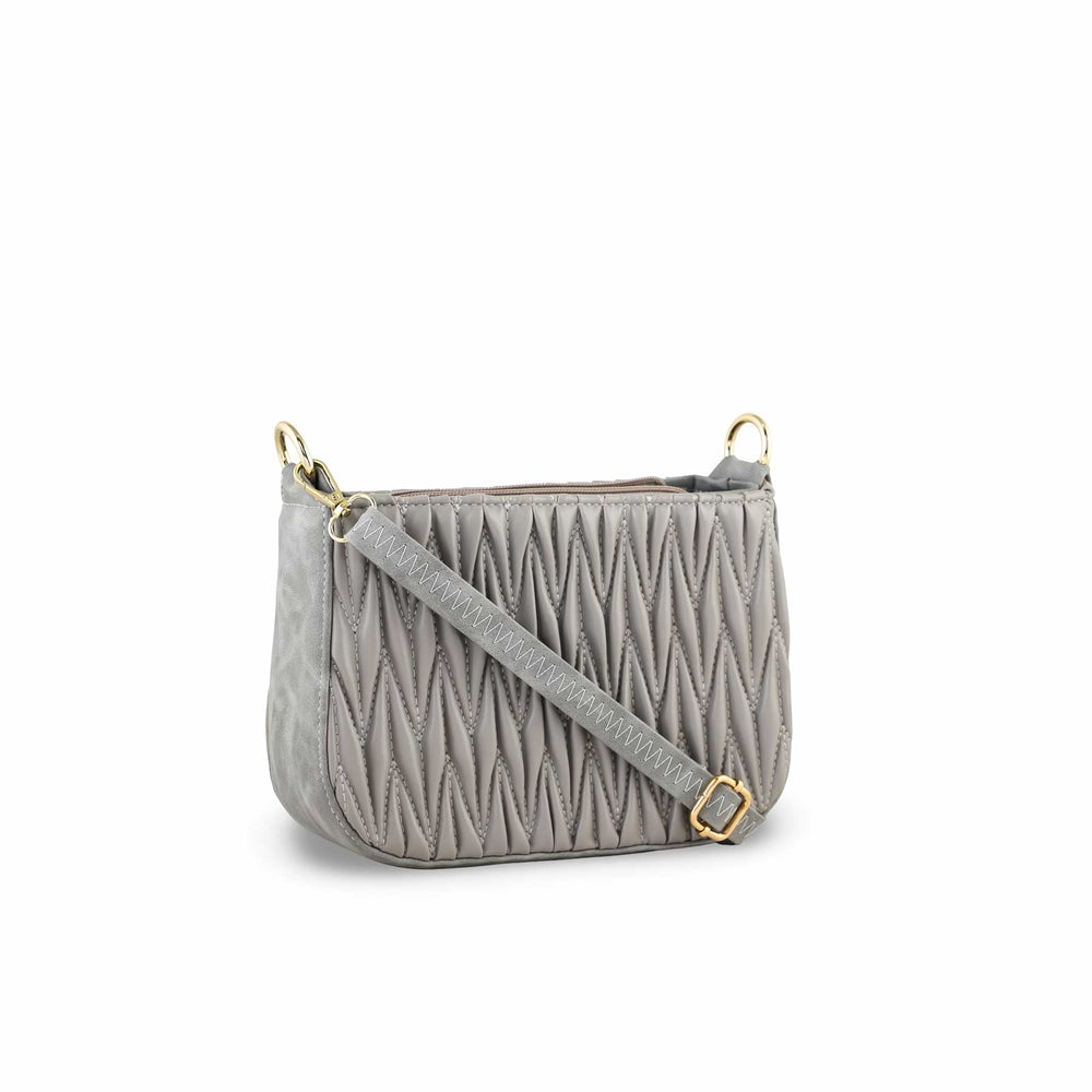 Grey Casual Shoulder Bag P55689