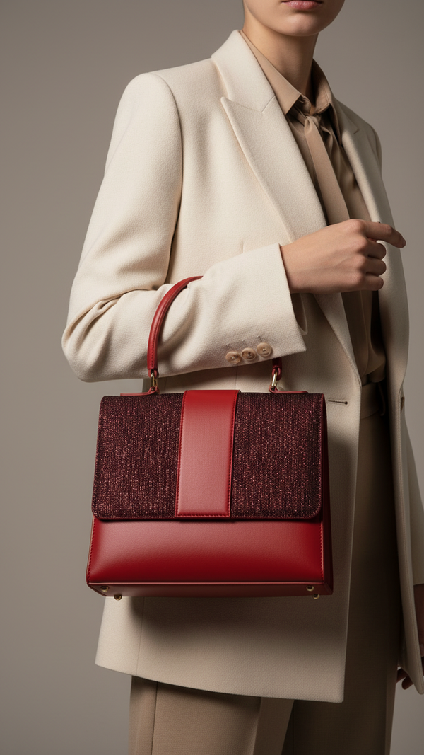 Maroon Casual Shoulder Bag For Women P55692