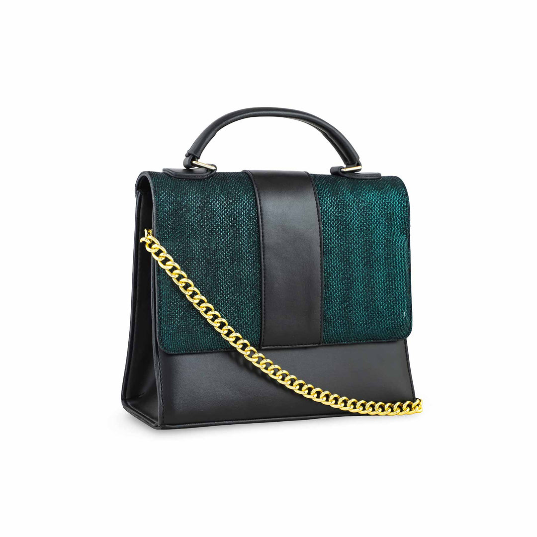 Black Casual Shoulder Bag For Women P55692