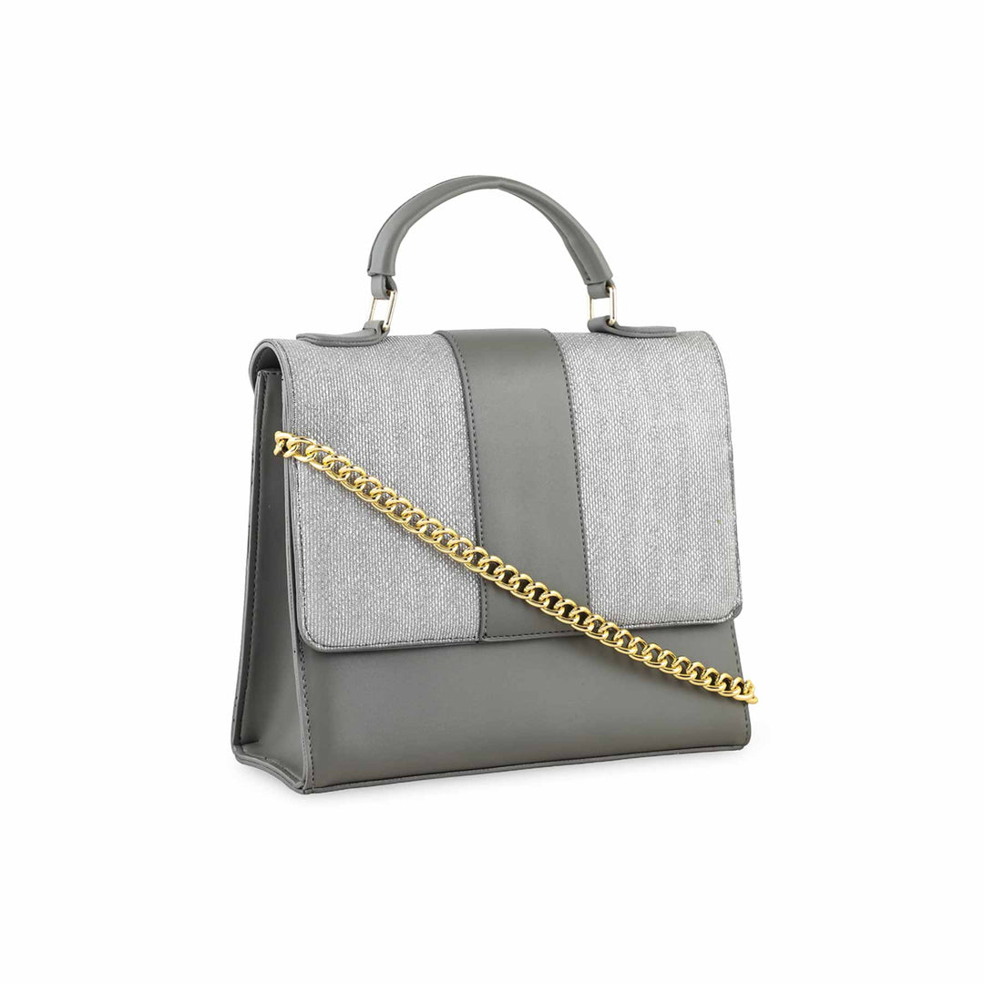 Grey Casual Shoulder Bag For Women P55692