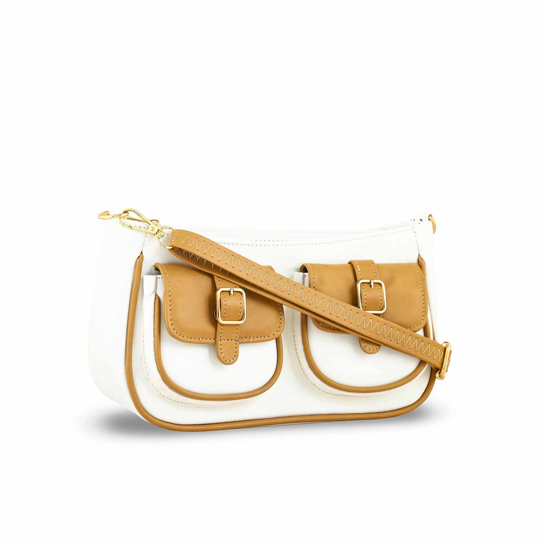 Beige Casual Shoulder Bag P55693