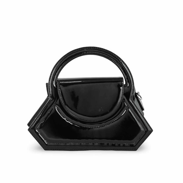 Black Casual Hand Bag P55700