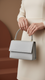 Grey Casual Shoulder Bag For Ladies P55703