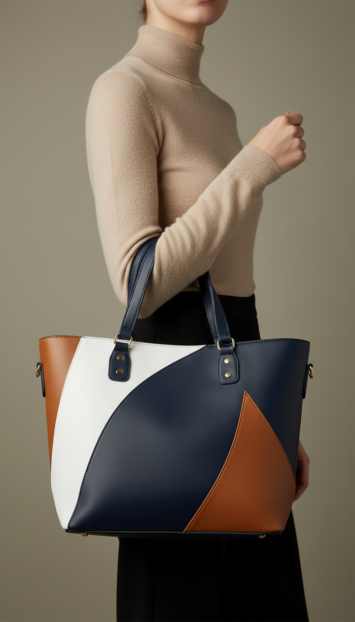 Blue Casual Shoulder Bag For Ladies P55708