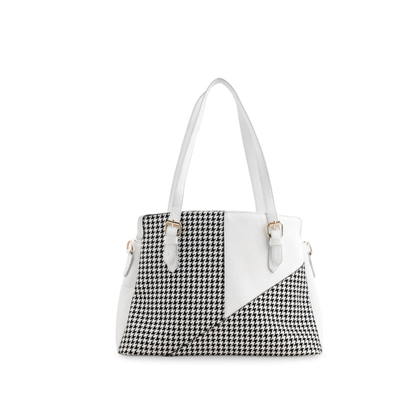 White Formal Hand Bag P55715