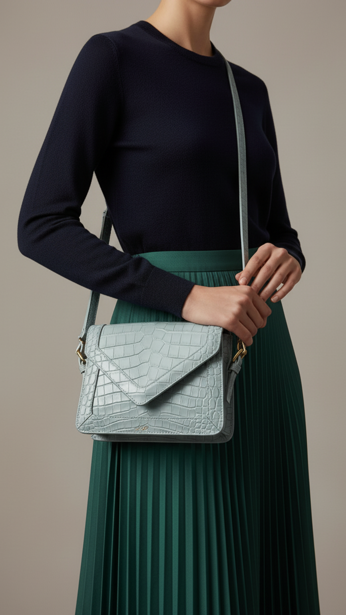 Blue Formal Shoulder Bag P55727
