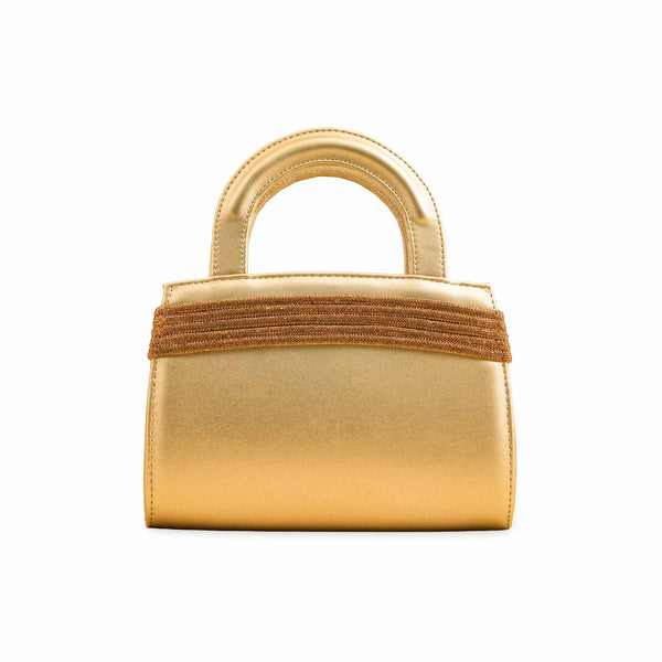 Golden Formal Hand Bag P55730