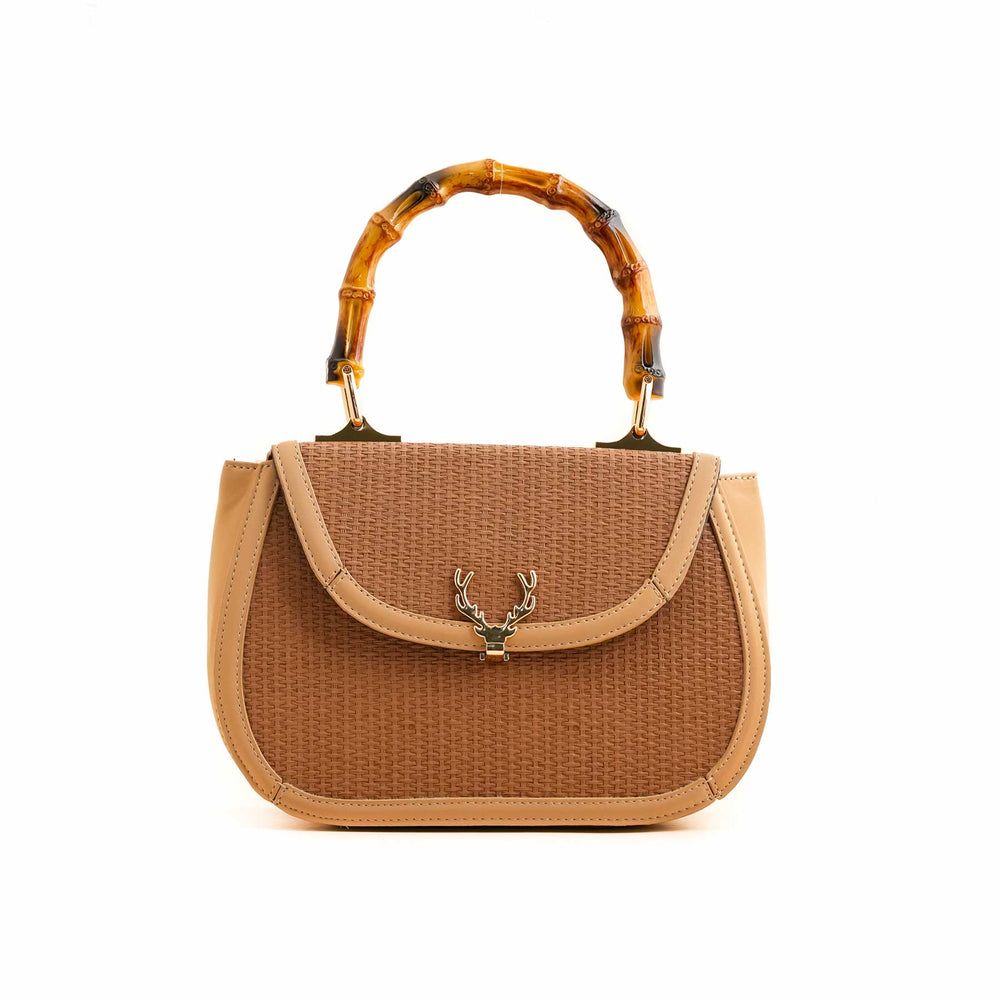 Beige Formal Shoulder Bag P55731