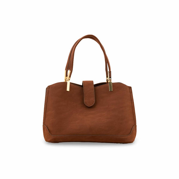 Brown Formal Hand Bag For Ladies P55736