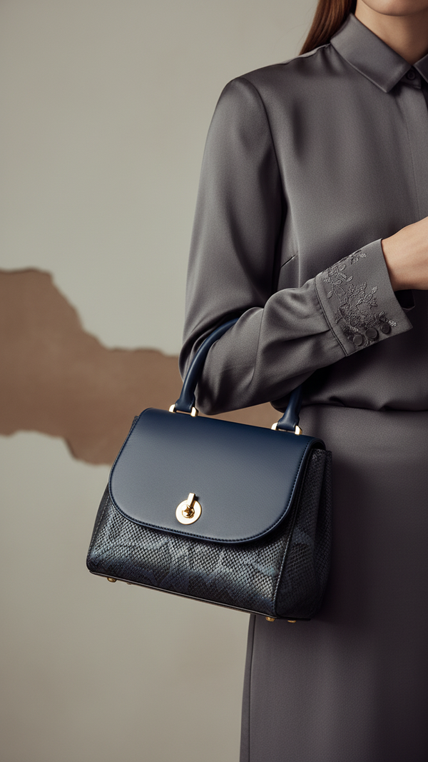 Navy Formal Shoulder Bag P55738