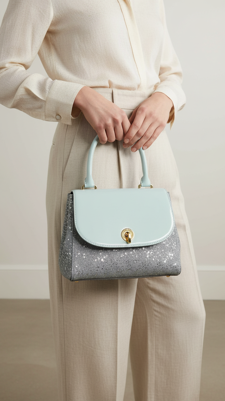 Sky Blue Formal Shoulder Bag P55738