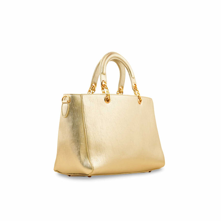 Golden Formal Hand Bag For Ladies P55739